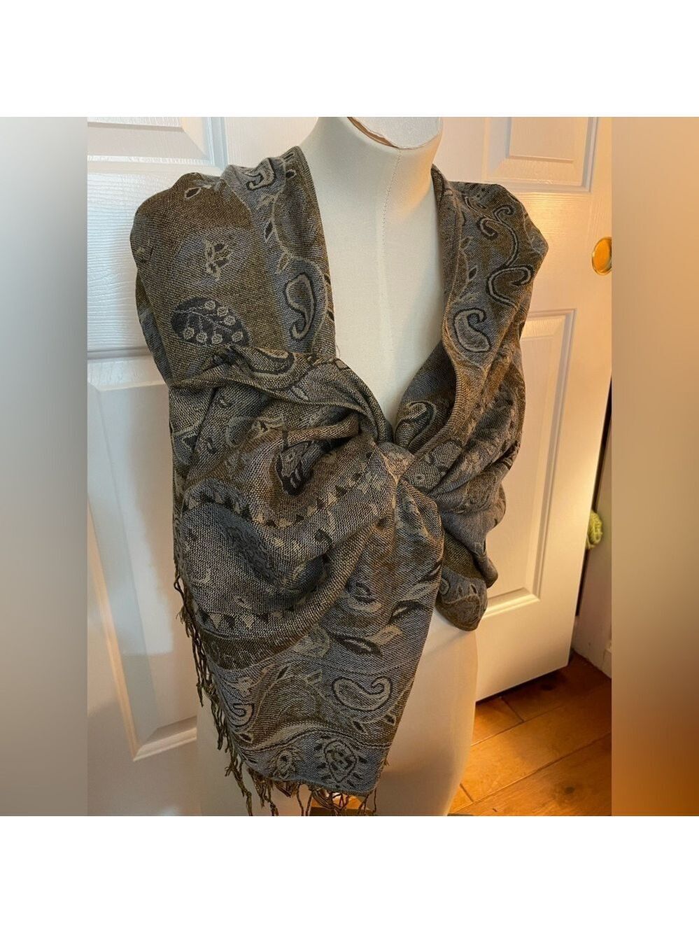 Large Paisley Wrap Scarf